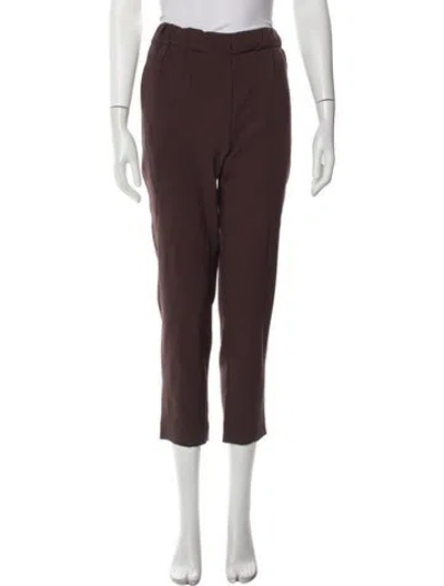 Pre-owned Brunello Cucinelli Straight Leg Pants In Burgundy