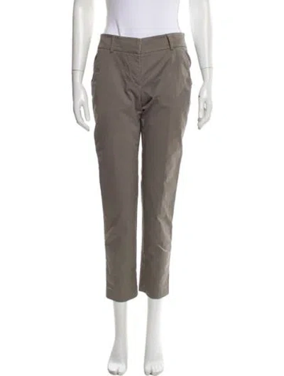 Pre-owned Brunello Cucinelli Straight Leg Pants In Gray