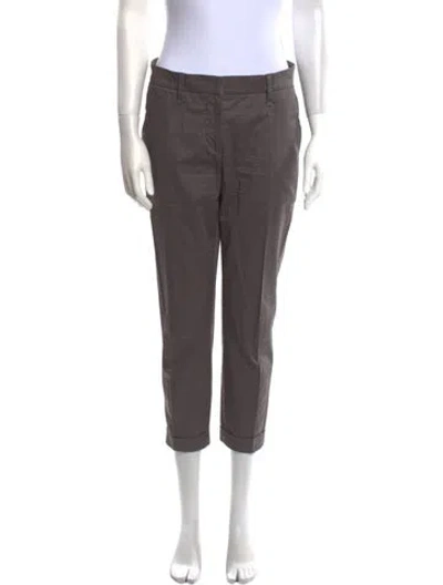 Pre-owned Brunello Cucinelli Straight Leg Pants In Gray