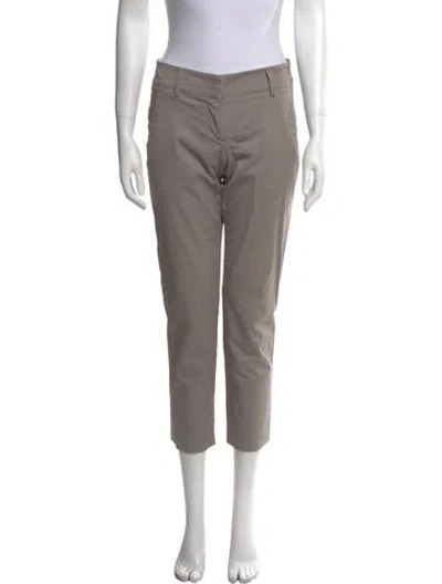 Pre-owned Brunello Cucinelli Straight Leg Pants In Gray