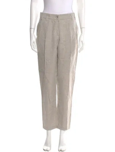 Pre-owned Brunello Cucinelli Straight Leg Pants In Gray
