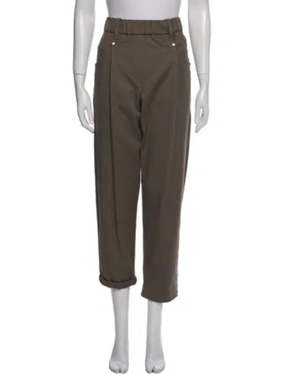 Pre-owned Brunello Cucinelli Straight Leg Pants In Gray