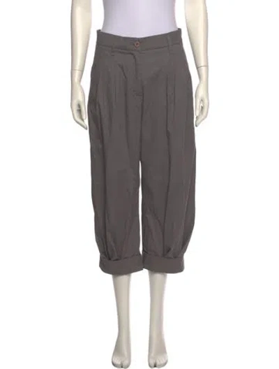 Pre-owned Brunello Cucinelli Straight Leg Pants In Gray