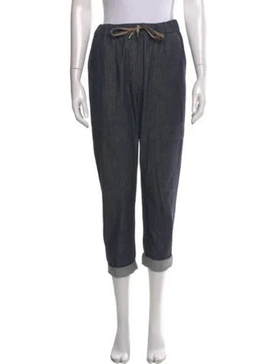Pre-owned Brunello Cucinelli Straight Leg Pants In Gray