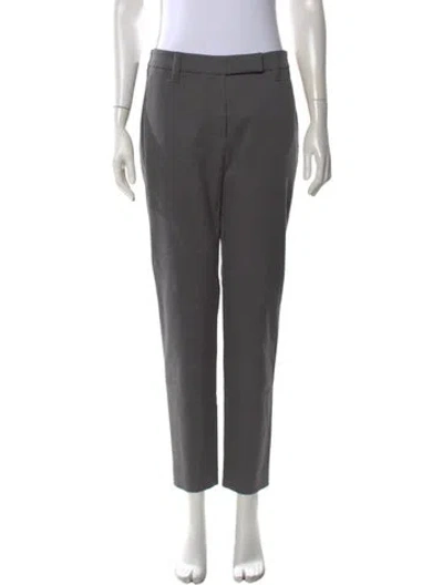 Pre-owned Brunello Cucinelli Straight Leg Pants In Gray