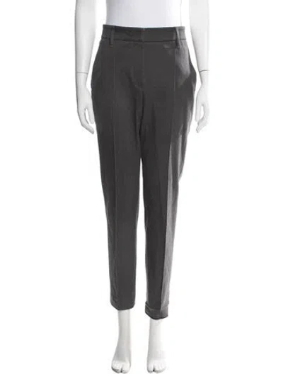 Pre-owned Brunello Cucinelli Straight Leg Pants In Gray