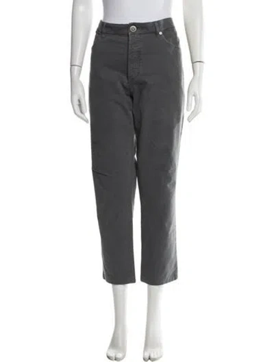 Pre-owned Brunello Cucinelli Straight Leg Pants In Gray