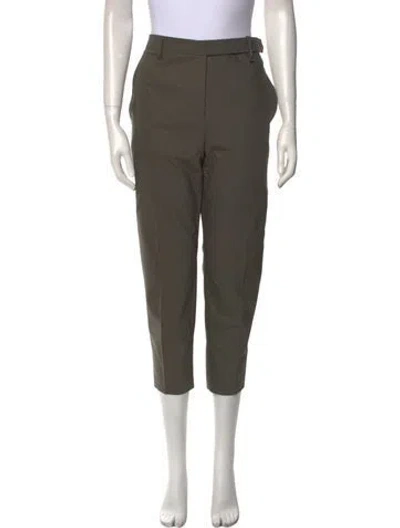 Pre-owned Brunello Cucinelli Straight Leg Pants In Green