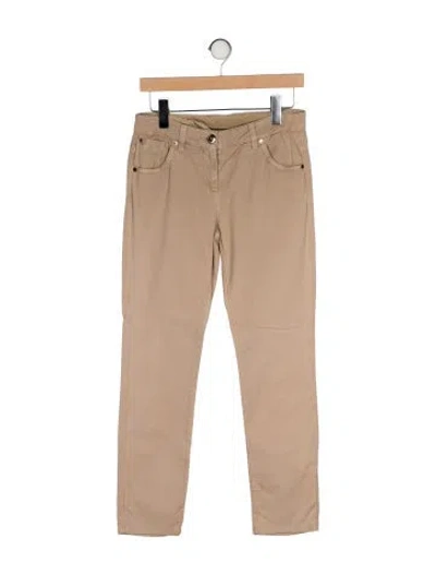 Pre-owned Brunello Cucinelli Straight Leg Pants In Green
