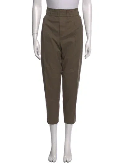Pre-owned Brunello Cucinelli Straight Leg Pants In Green