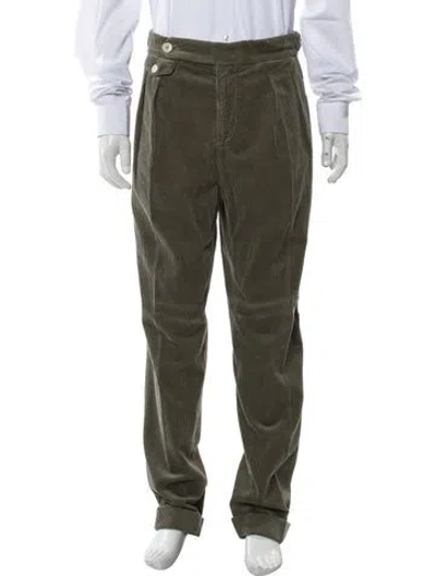 Pre-owned Brunello Cucinelli Straight Leg Pants In Green