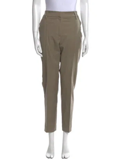 Pre-owned Brunello Cucinelli Straight Leg Pants In Green