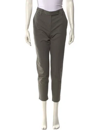 Pre-owned Brunello Cucinelli Straight Leg Pants In Green