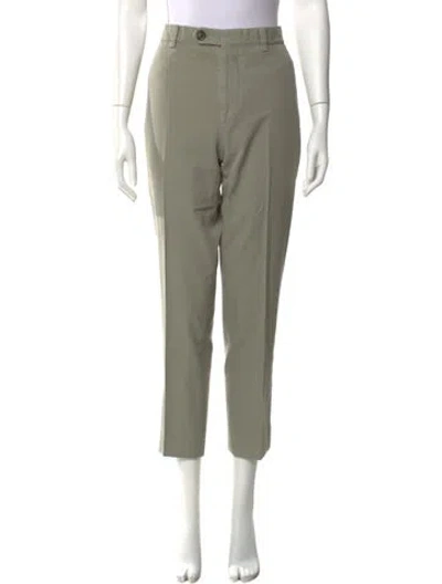 Pre-owned Brunello Cucinelli Straight Leg Pants In Green