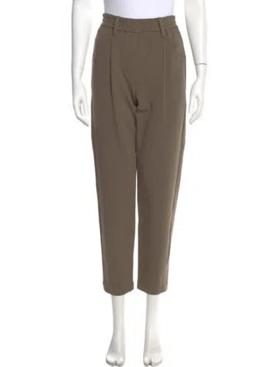 Pre-owned Brunello Cucinelli Straight Leg Pants In Green