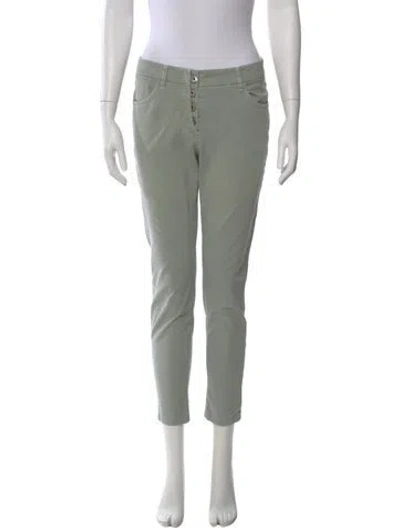 Pre-owned Brunello Cucinelli Straight Leg Pants In Green