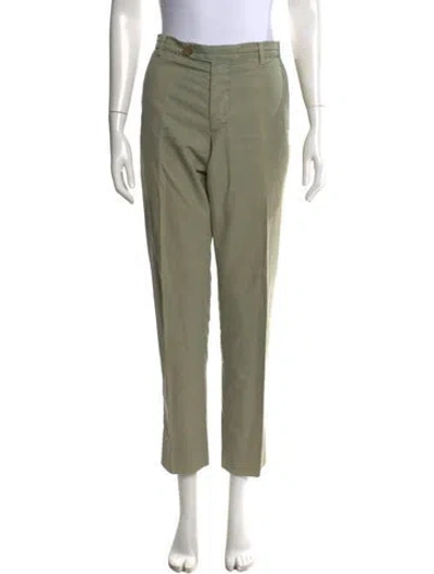 Pre-owned Brunello Cucinelli Straight Leg Pants In Green