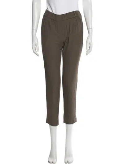 Pre-owned Brunello Cucinelli Straight Leg Pants In Green