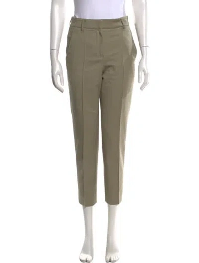 Pre-owned Brunello Cucinelli Straight Leg Pants In Green