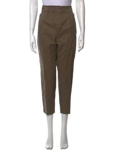 Pre-owned Brunello Cucinelli Straight Leg Pants In Green