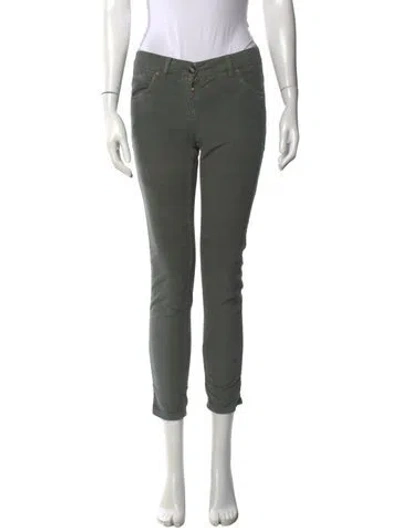 Pre-owned Brunello Cucinelli Straight Leg Pants In Green