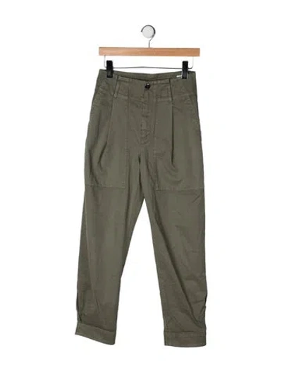 Pre-owned Brunello Cucinelli Straight Leg Pants In Green