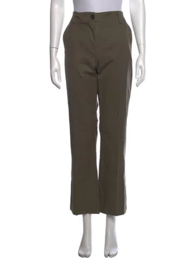 Pre-owned Brunello Cucinelli Straight Leg Pants In Green