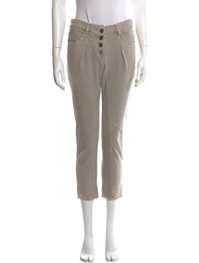 Pre-owned Brunello Cucinelli Straight Leg Pants In Grey