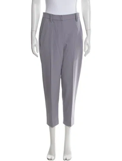 Pre-owned Brunello Cucinelli Straight Leg Pants In Grey/purple