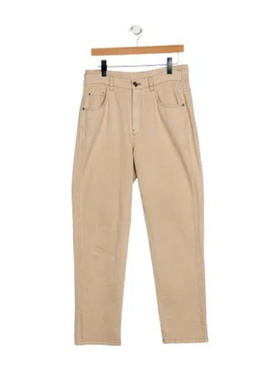 Pre-owned Brunello Cucinelli Straight Leg Pants In Neutral