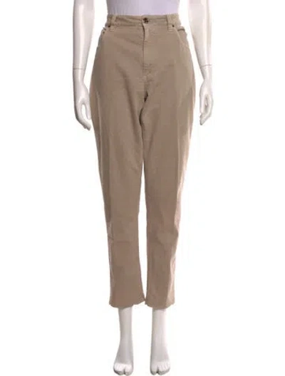 Pre-owned Brunello Cucinelli Straight Leg Pants In Neutral