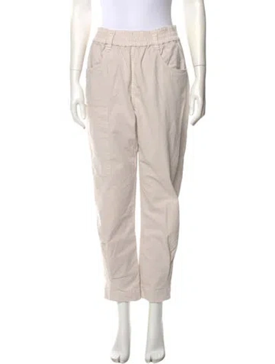 Pre-owned Brunello Cucinelli Straight Leg Pants In Neutral
