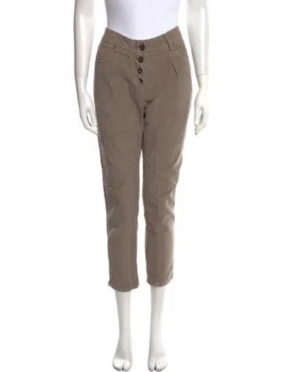 Pre-owned Brunello Cucinelli Straight Leg Pants In Neutral