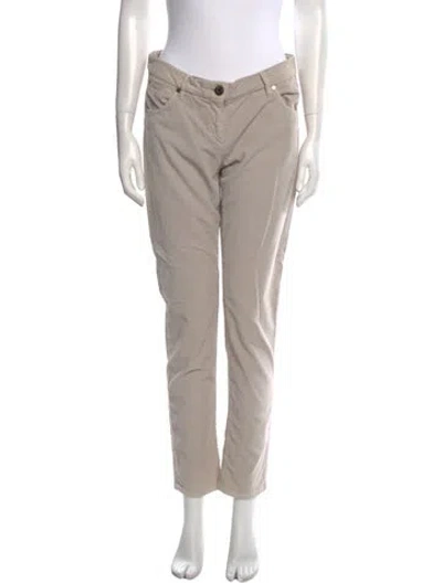 Pre-owned Brunello Cucinelli Straight Leg Pants In Neutral