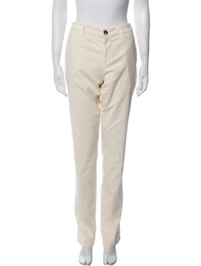 Pre-owned Brunello Cucinelli Straight Leg Pants In Neutral