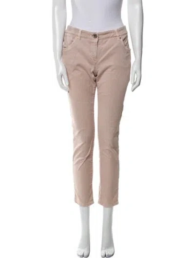 Pre-owned Brunello Cucinelli Straight Leg Pants In Neutral