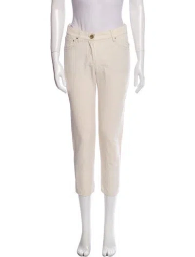 Pre-owned Brunello Cucinelli Straight Leg Pants In Neutral