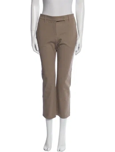 Pre-owned Brunello Cucinelli Straight Leg Pants In Neutral