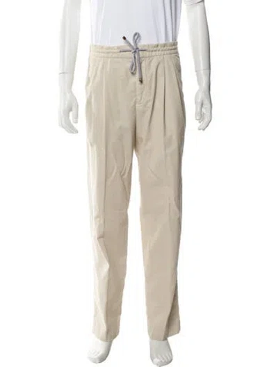 Pre-owned Brunello Cucinelli Straight Leg Pants In Neutral