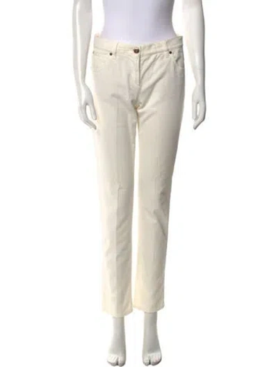Pre-owned Brunello Cucinelli Straight Leg Pants In Neutral