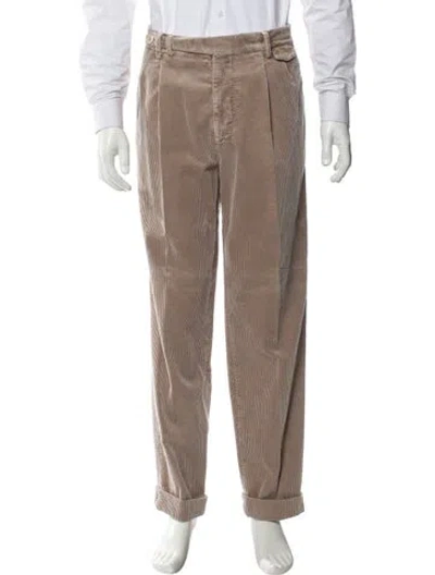 Pre-owned Brunello Cucinelli Straight Leg Pants In Neutral