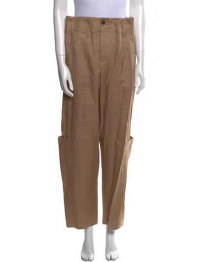 Pre-owned Brunello Cucinelli Straight Leg Pants In Neutral