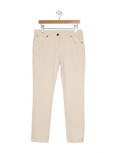 Pre-owned Brunello Cucinelli Straight Leg Pants In Neutral