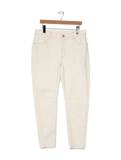 Pre-owned Brunello Cucinelli Straight Leg Pants In Neutral