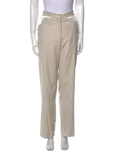 Pre-owned Brunello Cucinelli Straight Leg Pants In Neutral