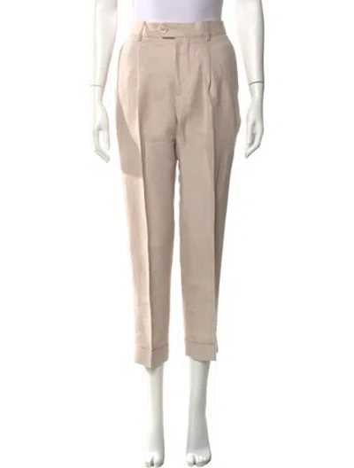 Pre-owned Brunello Cucinelli Straight Leg Pants In Neutral