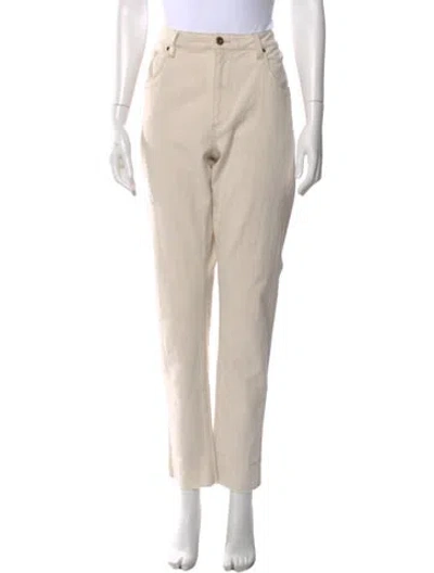Pre-owned Brunello Cucinelli Straight Leg Pants In Neutral