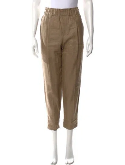 Pre-owned Brunello Cucinelli Straight Leg Pants In Neutral