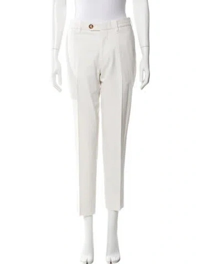 Pre-owned Brunello Cucinelli Straight Leg Pants In Neutral