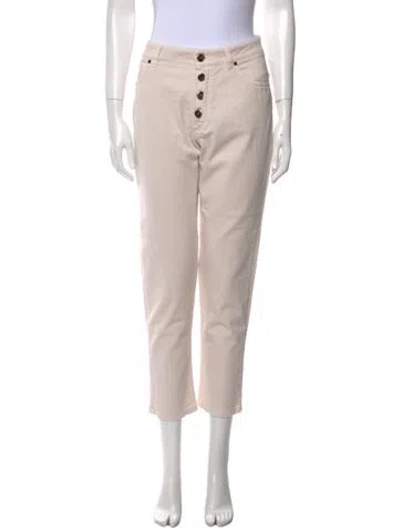 Pre-owned Brunello Cucinelli Straight Leg Pants In Neutral